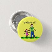 Papa's meisje Buttonnen Aangepaste familie Pins Ronde Button 3,2 Cm (Voorkant /achterkant)
