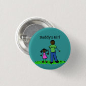 Papa's meisje Buttonnen Aangepaste familie Pins Ronde Button 3,2 Cm (Voorkant /achterkant)