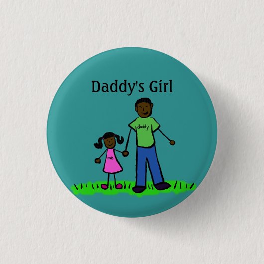 Papa's meisje Buttonnen Aangepaste familie Pins Ronde Button 3,2 Cm (Voorkant)