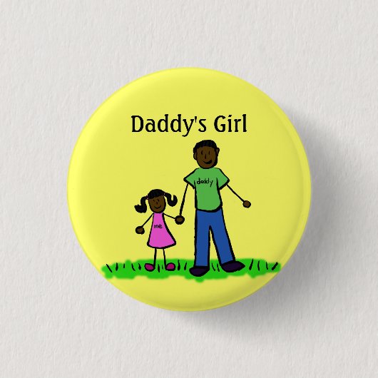 Papa's meisje Buttonnen Aangepaste familie Pins Ronde Button 3,2 Cm (Voorkant)