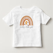 Papa's meisje Cute Boho Rainbow gepersonaliseerd Kinder Shirts (Voorkant)
