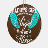 Papa's meisje dat ik vroeger z'n engel was, nu is  keramisch ornament (Links)