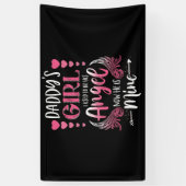 Papa's meisje dat ik vroeger z'n engel was, nu is  spandoek (Verticaal)