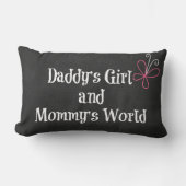 Papa's meisje en mama's wereldprijsopgave kussen (Voorkant)