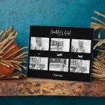 Papa's meisje Ik hou van You Photo Collage Plaque Fotoplaat<br><div class="desc">Papa's meisje Ik hou van je Foto Collage. 6 foto's. Aanpassen. Zwart-witfilter. Zwarte achtergrond.</div>