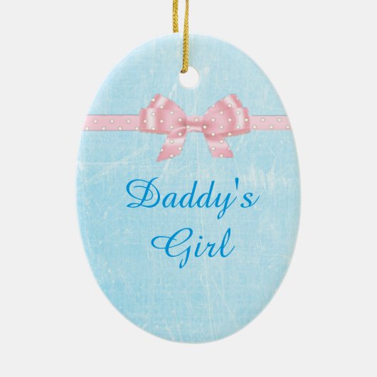 Papa's Meisje Kerst Ornament Keepsake (Achterkant)