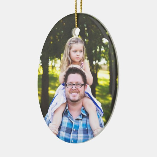 Papa's Meisje Kerstfoto Ornament Keepsake (Links)