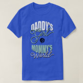Papa's meisje mama's wereld t-shirt (Design voorkant)