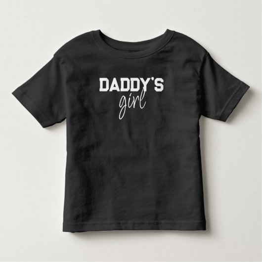 Papa's meisje of jongen eenvoudig vader-kind match kinder shirts (Voorkant)