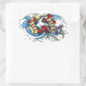 Papa's meisje ovale sticker (Tas)