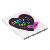 Papa's Meisje T Shirten, Mokken, Kussens, Briefpap Notitieblok (Schuin)