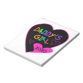 Papa's Meisje T Shirten, Mokken, Kussens, Briefpap Notitieblok (Linkerzijde)