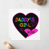 Papa's Meisje T Shirten, Mokken, Kussens, Briefpap Notitiekaartje (Voorkant / Achterkant in situ)