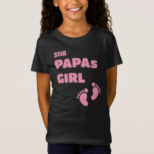 Papas Meisje - Voetafdrukken T-shirt