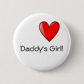 Papa's meisjesbadge ronde button 5,7 cm