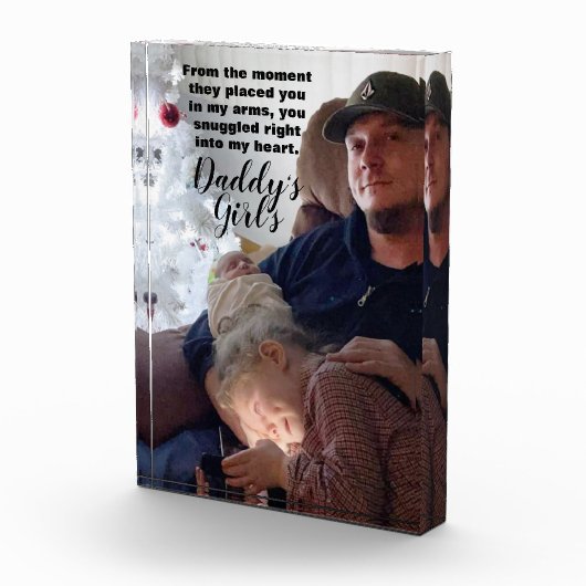 Papa's meisjescitaat fotoblokken (Rechts)