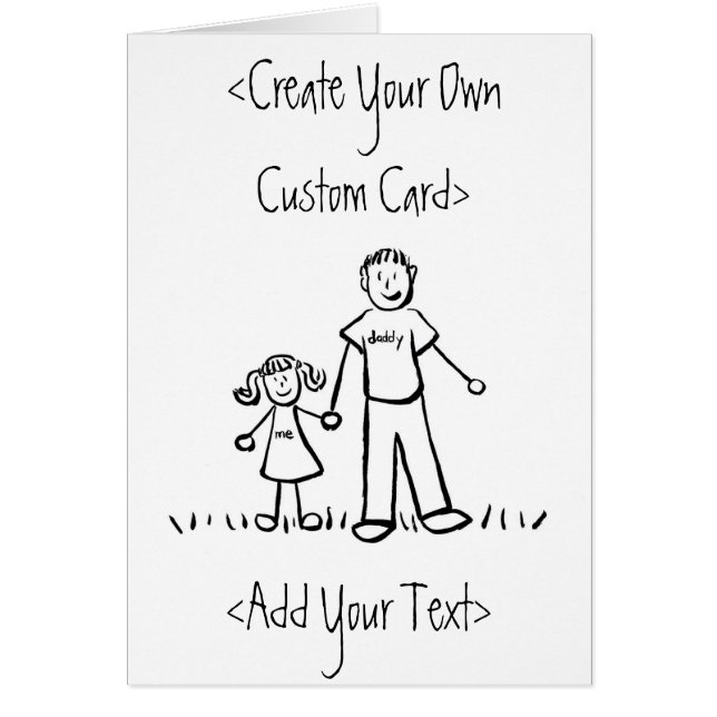 Papa's meisjeskaart (Voorkant)