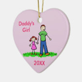 Papa's meisjespersonage Art Custom Ornament (Links)