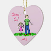 Papa's meisjespersonage Art Custom Ornament (Links)