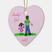 Papa's meisjespersonage Art Custom Ornament (Links)