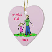 Papa's meisjespersonage Art Custom Ornament (Links)