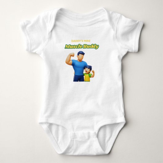 Papa's Mini Spiermaatje Romper (Voorkant)