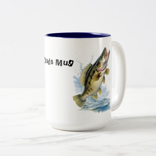 Papa's Mok met Bass 15oz Mok (Voorkant rechts)