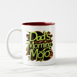 "Papa's Morning Mojo" Tweekleurige Koffiemok