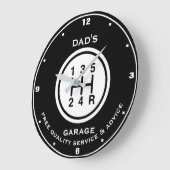 Papa's of een andere naam Garage Black White Gear  Grote Klok (Hoek)