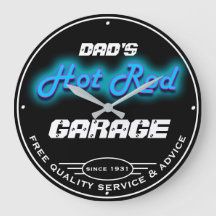 Papa's of een andere naam Garage Blue Faux Neon