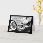 Papa's oldtimer- verjaardag kaart (Gele Bloem)