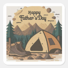 "Papa's Outdoor Adventures" Sticker Set