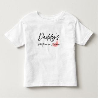 Papa's partner in misdaad peuter meisje T-shirt
