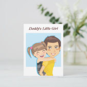 Papa's Piggyback rit Briefkaart (Staand voorkant)
