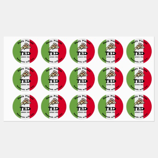 Papa's Pizzas Labels (Vel)