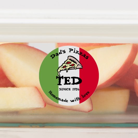 Papa's Pizzas Labels (Aangebracht)