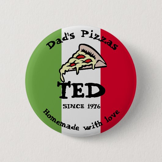 Papa's Pizzas Ronde Button 5,7 Cm (Voorkant)
