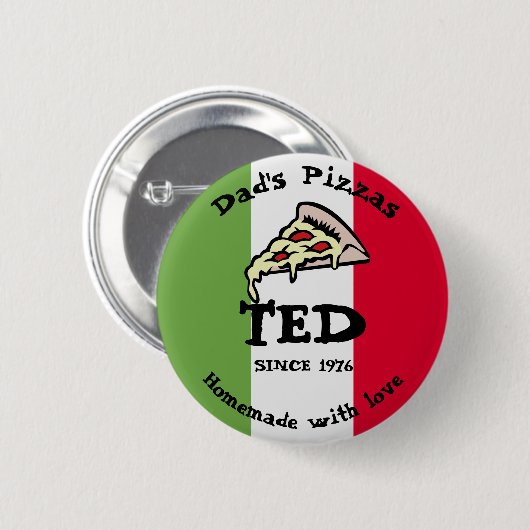 Papa's Pizzas Ronde Button 5,7 Cm (Voorkant /achterkant)