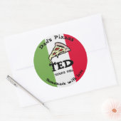 Papa's Pizzas Ronde Sticker (Envelop)