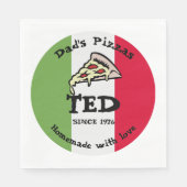 Papa's Pizzas Servet (Voorkant)