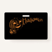 Papa's Posse van Halloween Jack o Lanterns Badge (Achterkant)