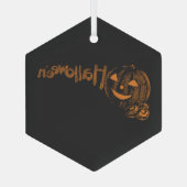 Papa's Posse van Halloween Jack o Lanterns Glas Ornament (Achterkant)