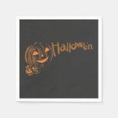 Papa's Posse van Halloween Jack o Lanterns Servet (Voorkant)