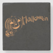 Papa's Posse van Halloween Jack o Lanterns Stenen Onderzetter (Voorkant)