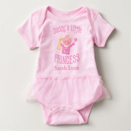 Papa's prinses Baby Girl Tutu Bodysuit