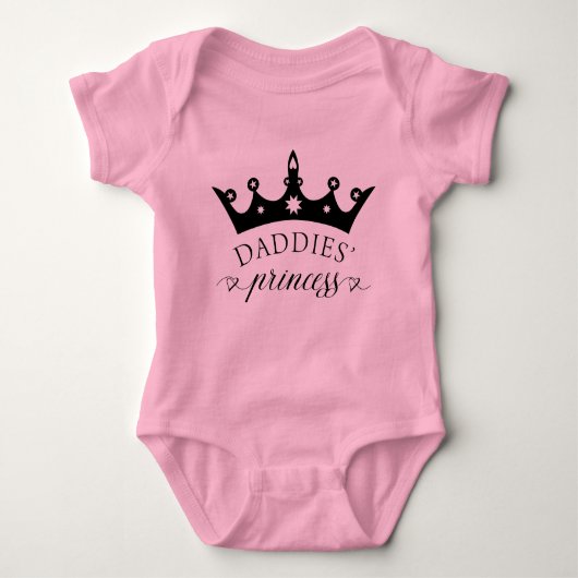 Papa's Prinses Baby Tutu Gay Dads Romper (Voorkant)