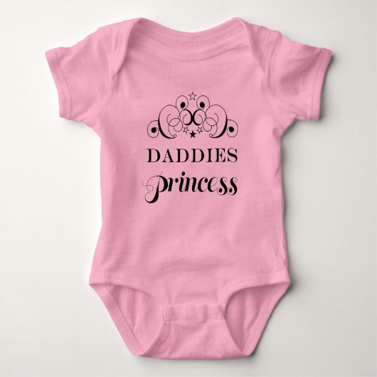 Papa's Prinses Baby Tutu Homoparen Romper (Voorkant)