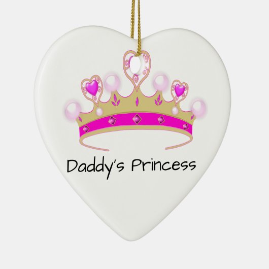 Papa's prinses keramisch ornament (Rechts)
