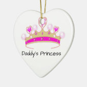 Papa's prinses keramisch ornament (Links)