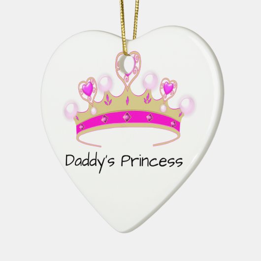 Papa's prinses keramisch ornament (Links)